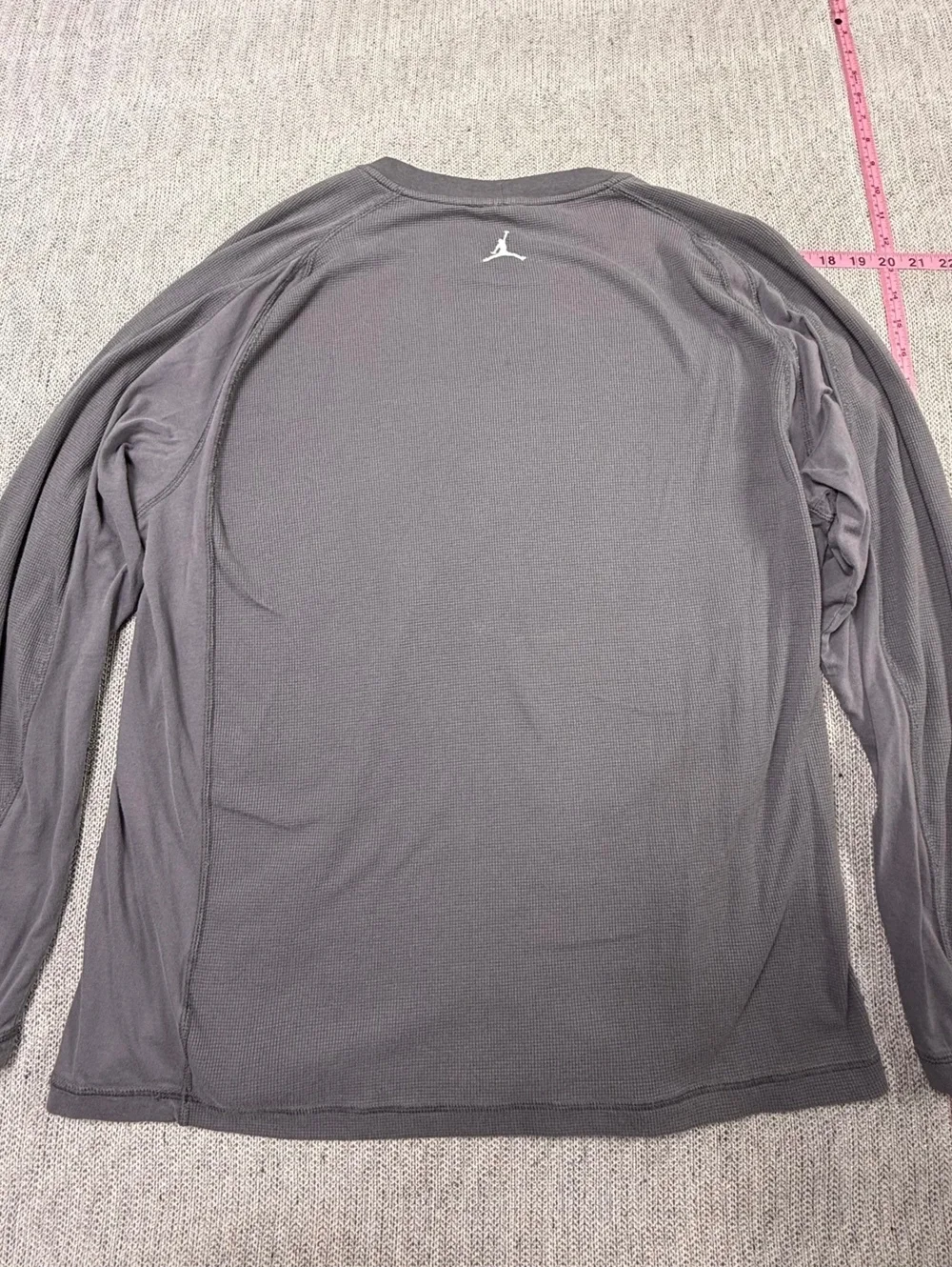 Jordan Men's XXL Gray Long Sleeve Thermal Shirt Made in USA